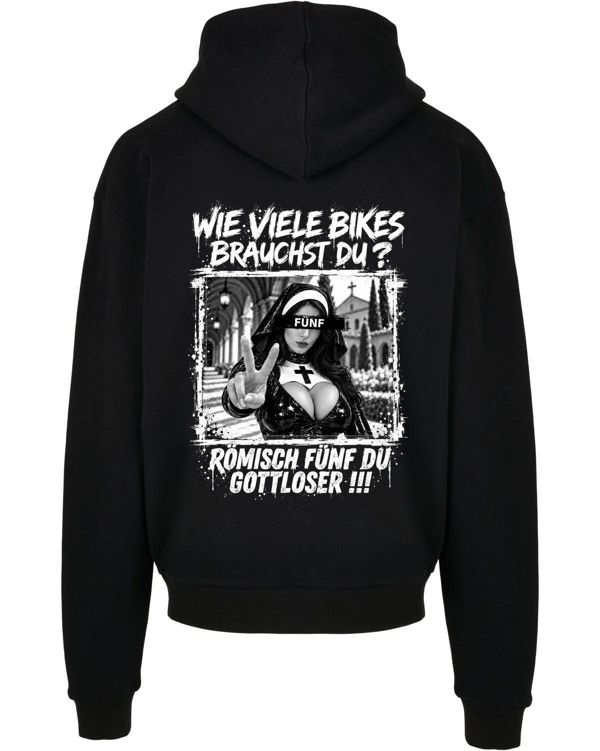 Römisch Vünf Ultra Heavy Cotton Box Hoody – black (Rücken)