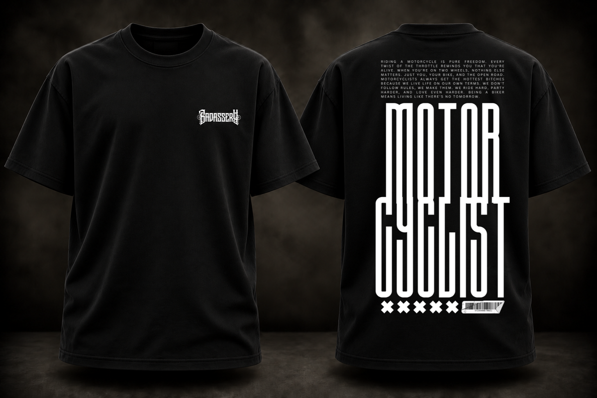 Motorcyclist Biker Heavy Oversize Tee