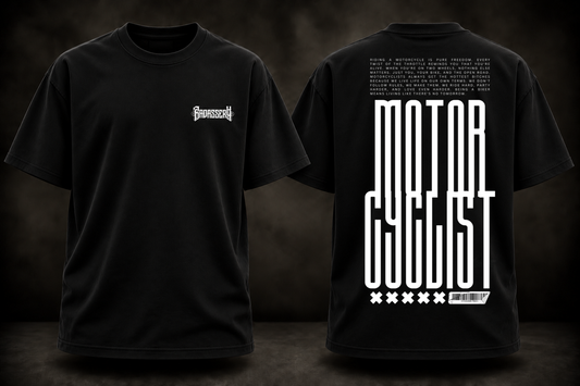 Motorcyclist Biker Heavy Oversize Tee