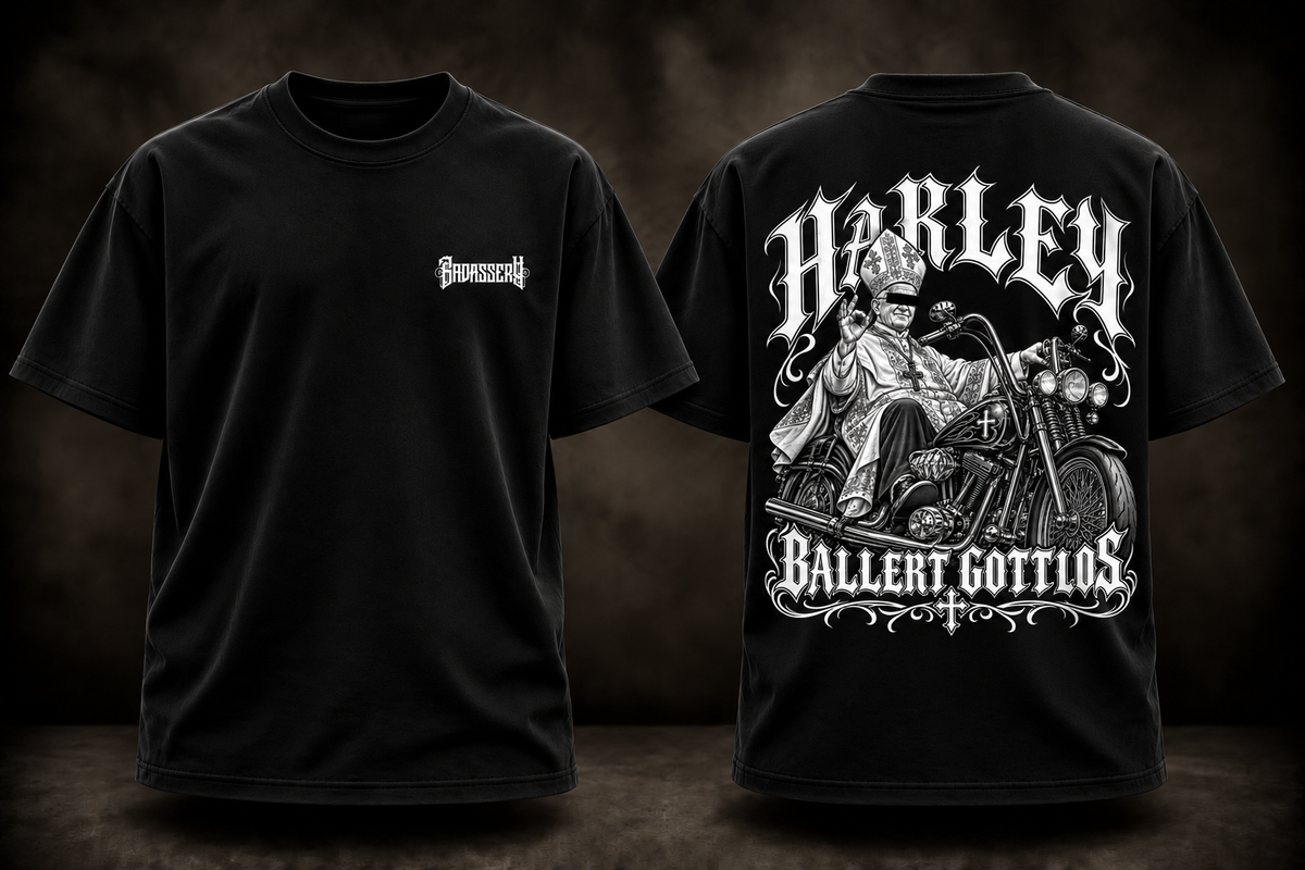 Harley Ballert Gottlos – Heavy Oversize T-Shirt | Premium Streetwear