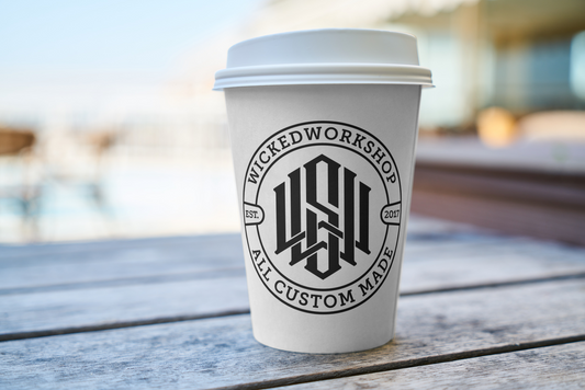 Coffee-to-Go Hardcup mit Abdeckung