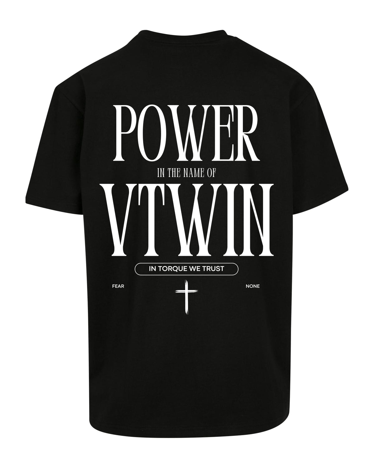 VTWIN POWER Heavy Oversize Tee – black (Rücken)